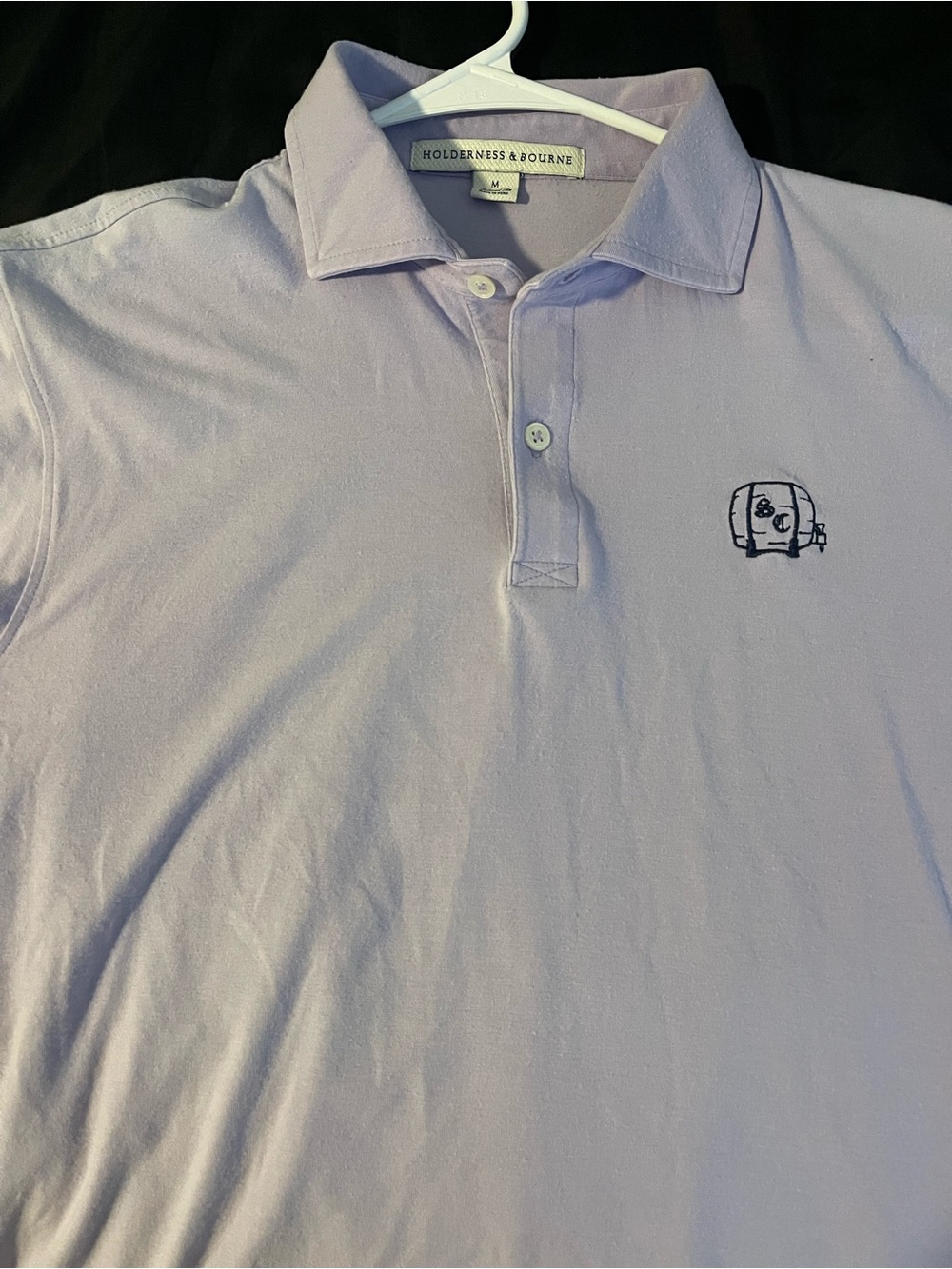 Holderness & Bourne Men's Lavender Polo Shirt